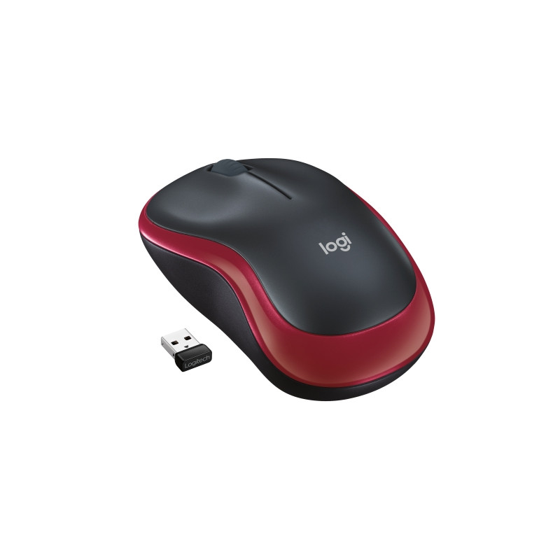 MOUSE LOGITECH "Wireless Mouse M185 Rosso" - 910-002237