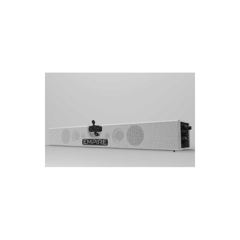 SOUNDBAR CAM1 SBC1 WHITE EMPIRE-SoundBar USB con WebCam Integrata, 2 Microfoni Wireless UHF. 100 Watt