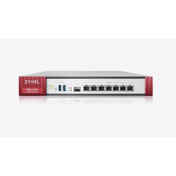 FIREWALL ZXYEL USGFlex Security Gateway 200 VPN: 100 IPSec/L2TP, 60 SSL 2xWAN 1XWAN(SFP) 4xLAN 2xUSB +1Y SEC PACK x25 utenti