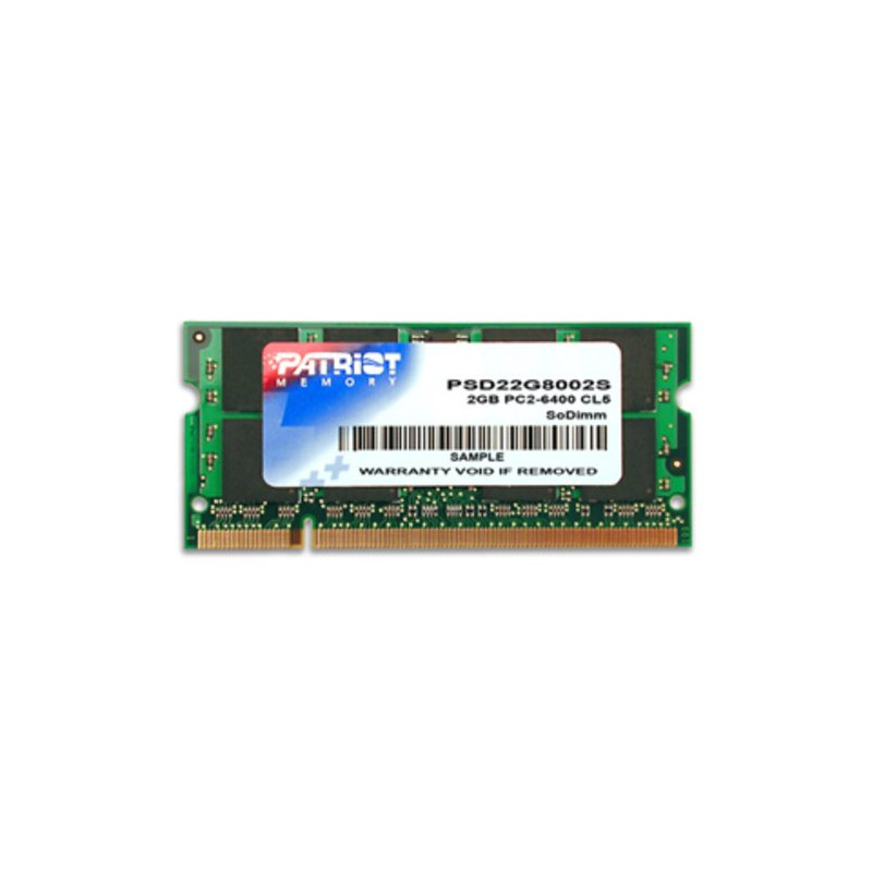 DDR2 x NB SO-DIMM patriot 2GB 800MHz - PSD22G8002S