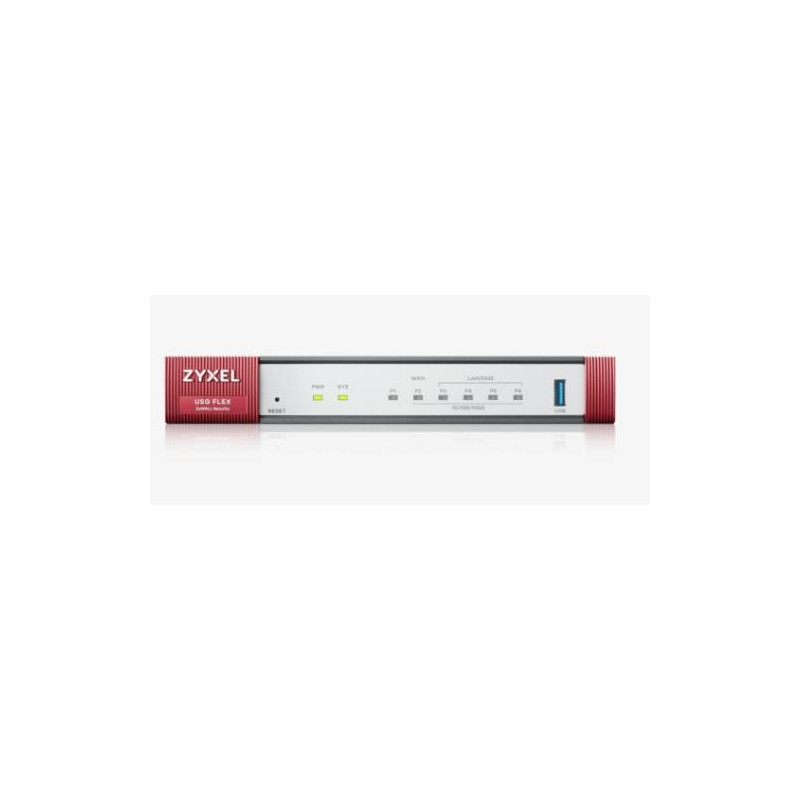 FIREWALL ZXYEL USGFlex Security Gateway 100 VPN: 40 IPSec/L2TP, 30 SSL  1xWAN, 3xLAN, 1xOPT 1xUSB +1Y SEC PACK x15 utenti