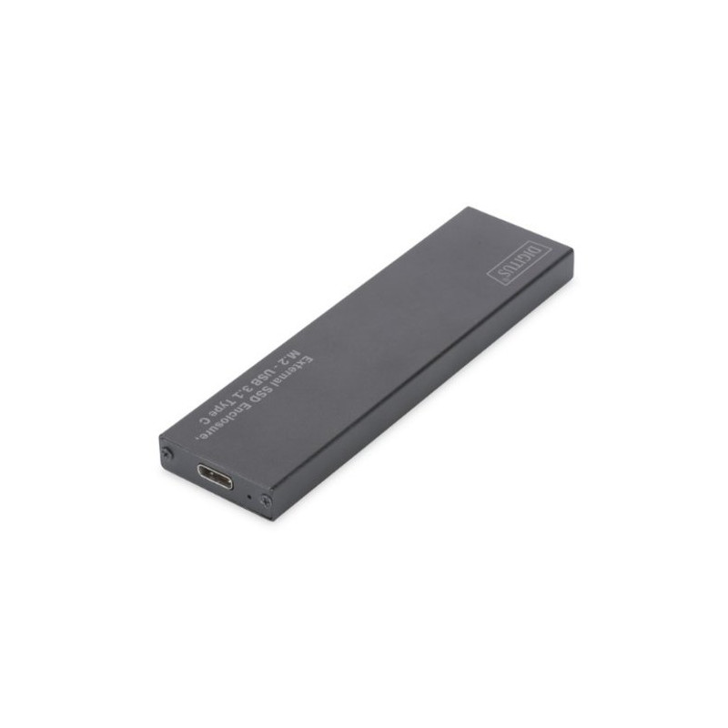 BOX ESTERNO DIGITUS USB 3.1 tipo C PER SSD M2 x i moduli: 80,60,42,30mm Alloggiamento in alluminio