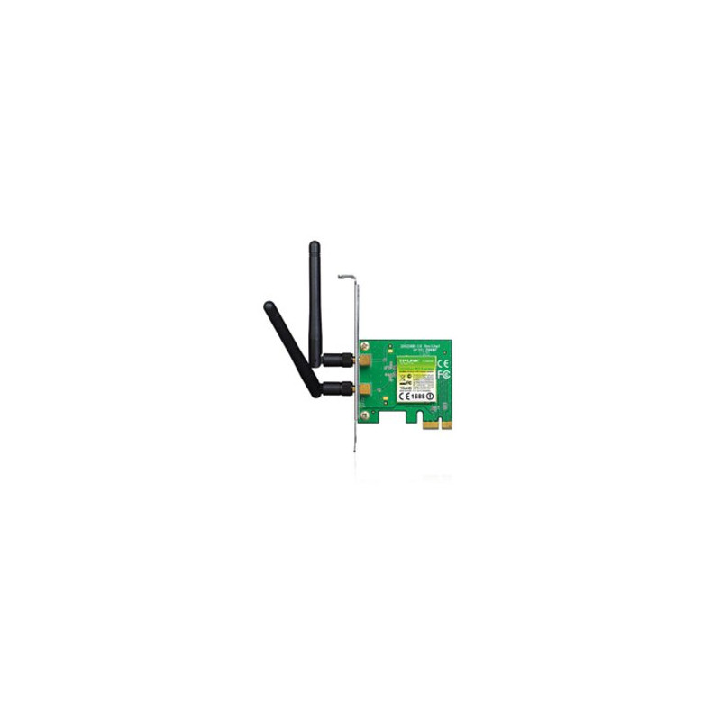 SCHEDA WIRELESS TP-LINK TL-WN881ND PCI EXPRESS 300M  Atheros, 2T3R, 2.4GHz 802.11n/g/b, 2 ANTENNE STACCABILI 2dBi
