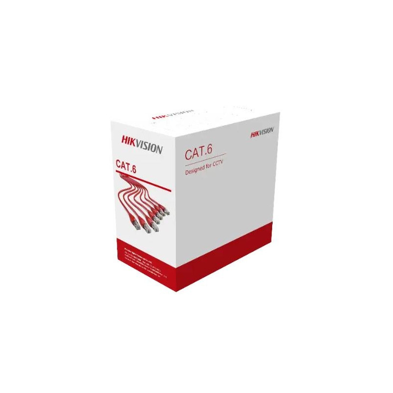 Cavo LAN Hikvision U/UTP Cat 6 24AWG CPR(Eca) LSZH 0.53mm 305mt bianco DS-1LN6UEL5