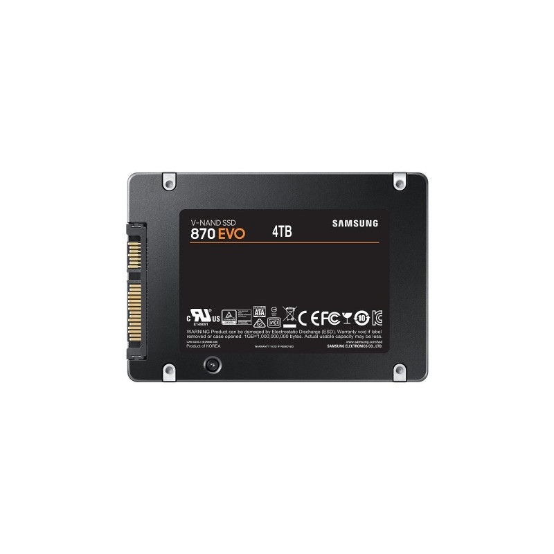 SSD SAMSUNG 4TB 870 EVO 2.5" SATA3 MZ-77E4T0B/EU READ:560MB/S-WRITE:530MB/S