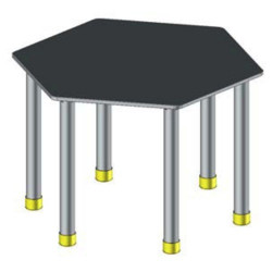 Tavolo esag. melam. 51,5,...